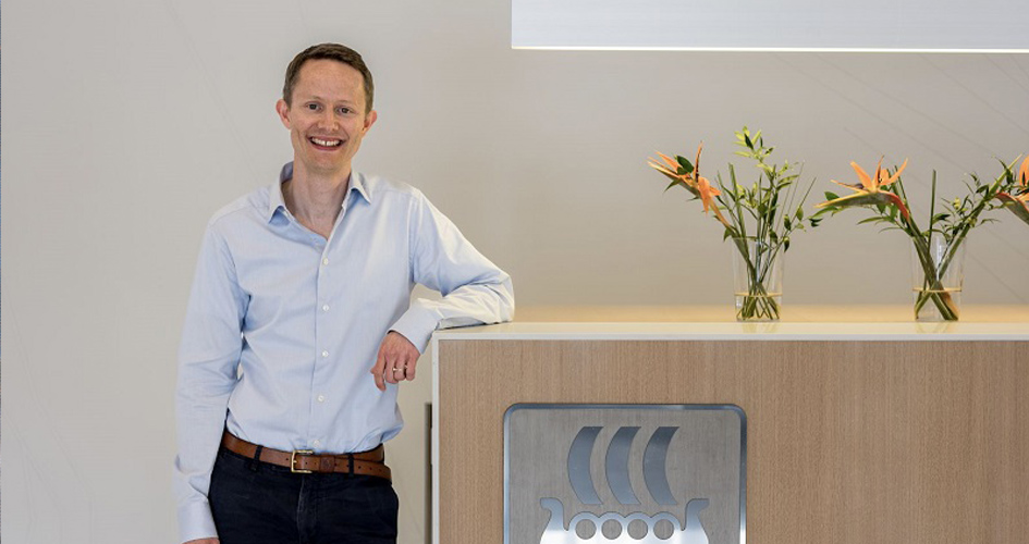 Alexander H&oslash;iby i Yaras hovedkontor